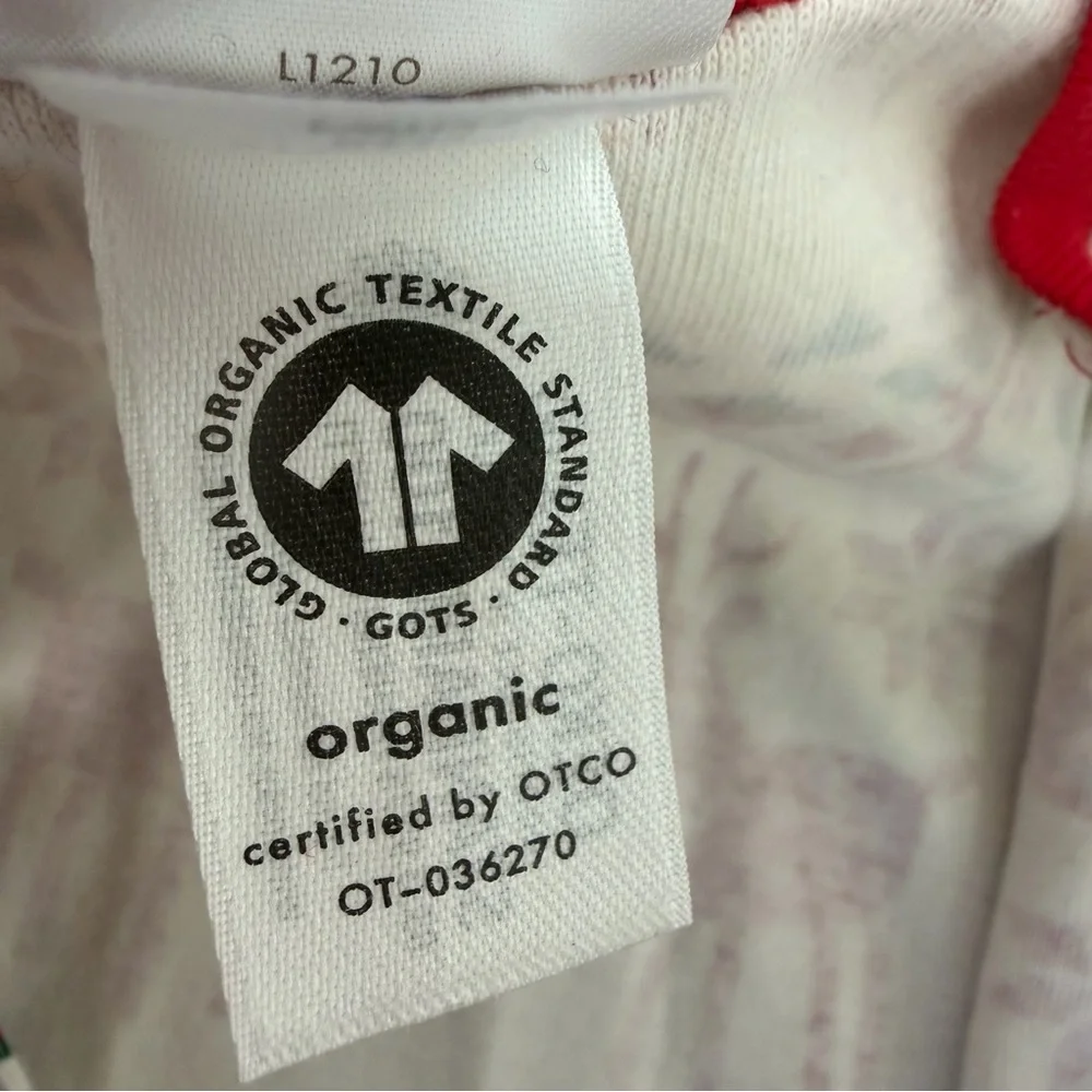Hanna Andersson 18-24 Month Holiday Dear Deer Organic Cotton Zip Sleeper Pajamas